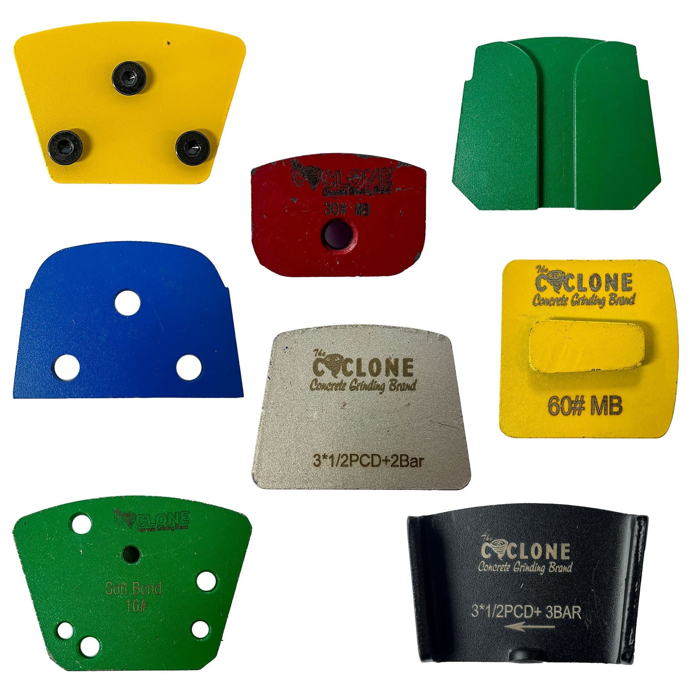 Different types of diamond tooling fitments