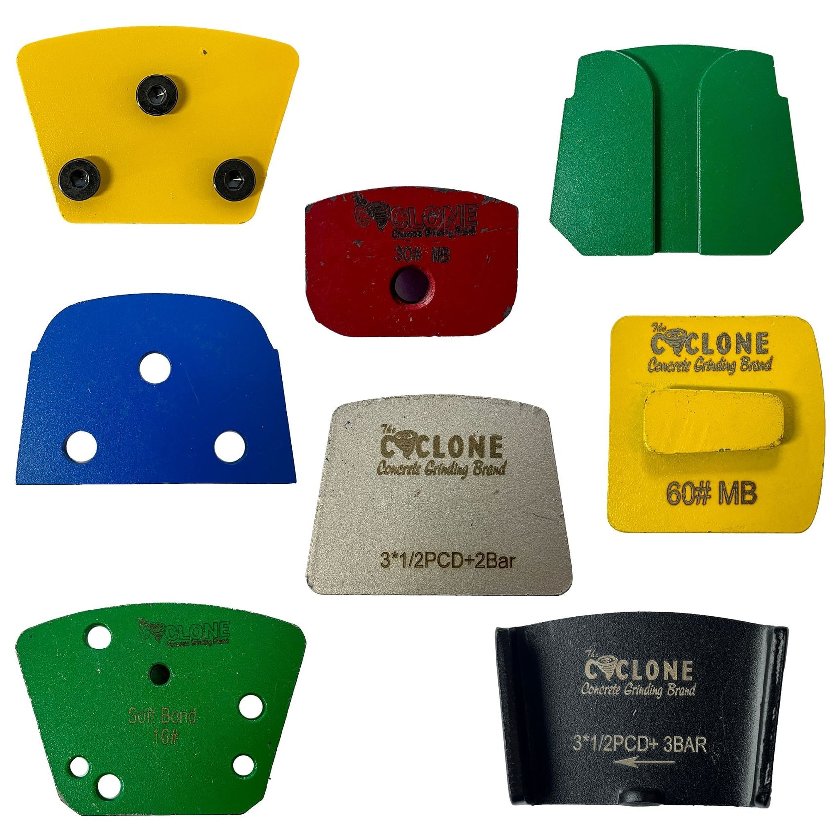 Different types of diamond tooling fitments