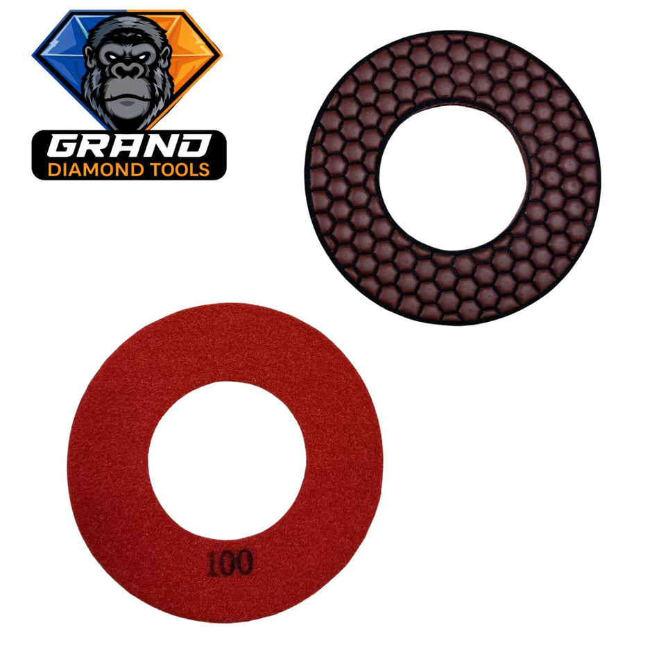 6” 100 GRIT-VELCRO POLISHING RING