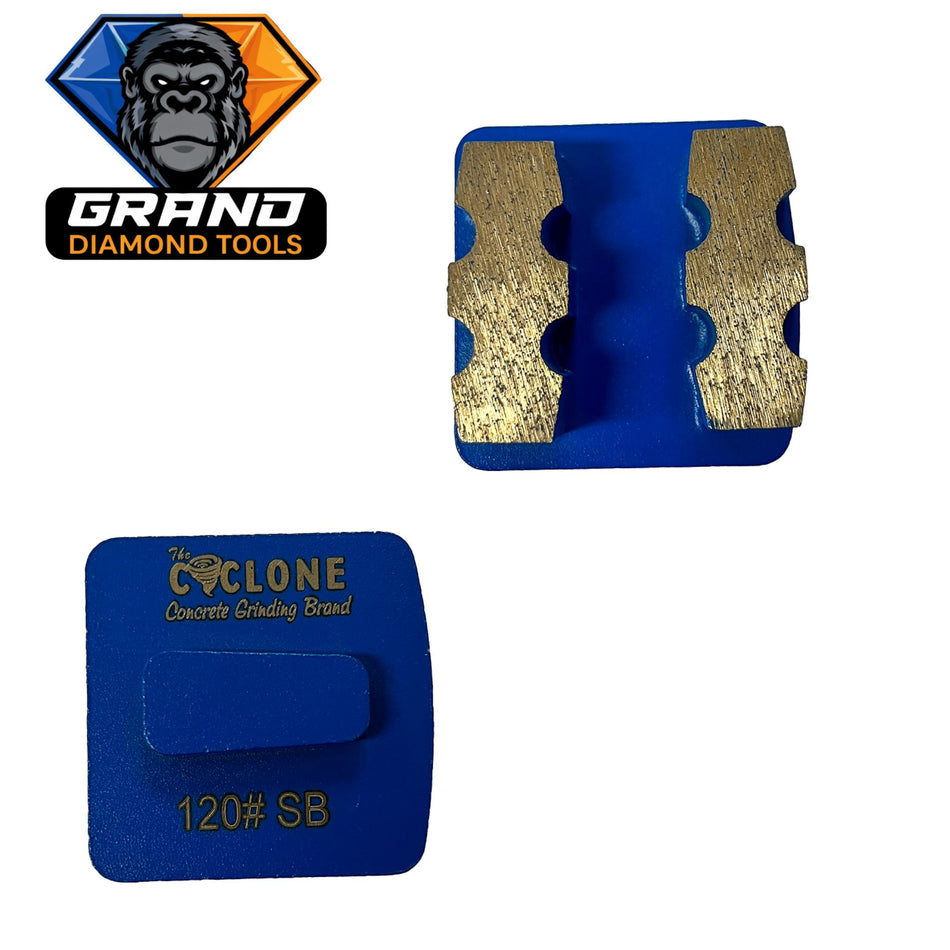 REDI-LOCK Style Double Bar Grinding Segment (Blue)