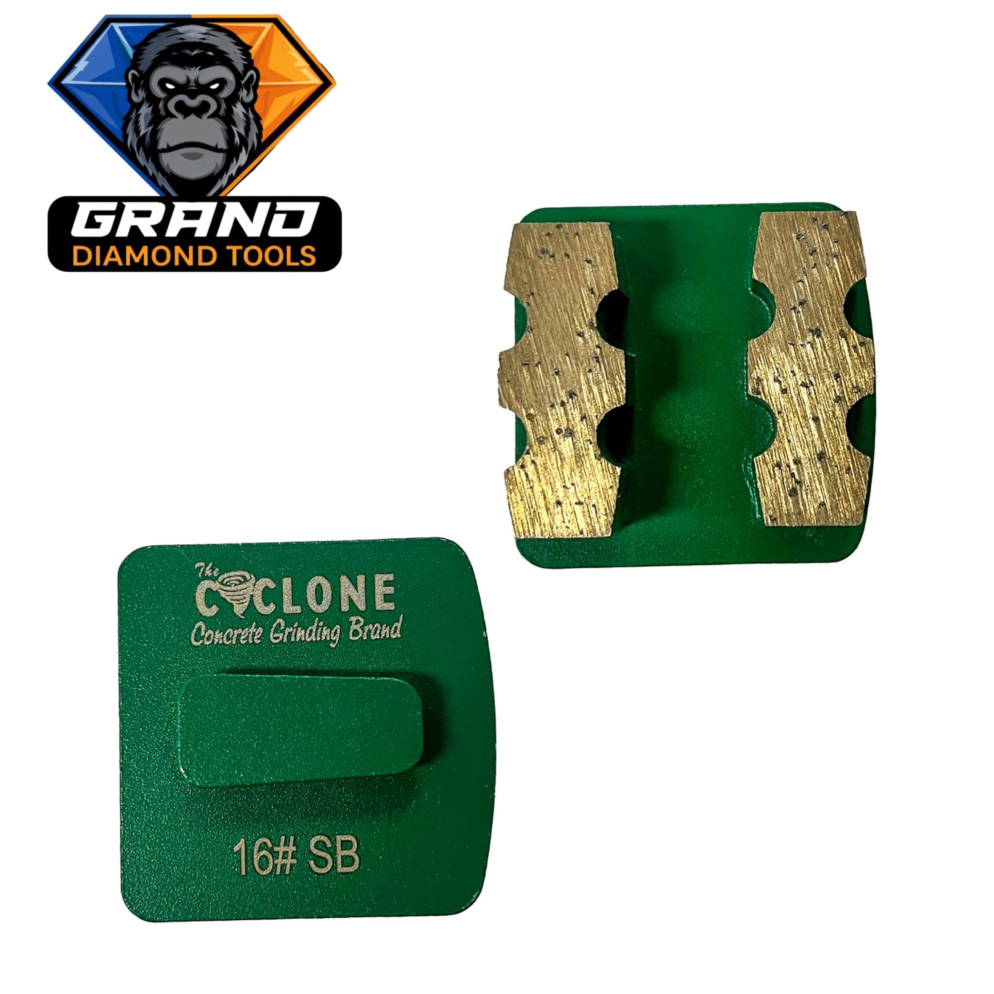 REDI-LOCK Style Double Bar Grinding Segment (Green) – Grand