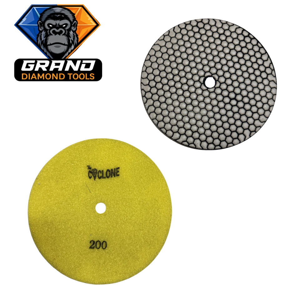 7" Velcro ceramic flat pad 200 Grit