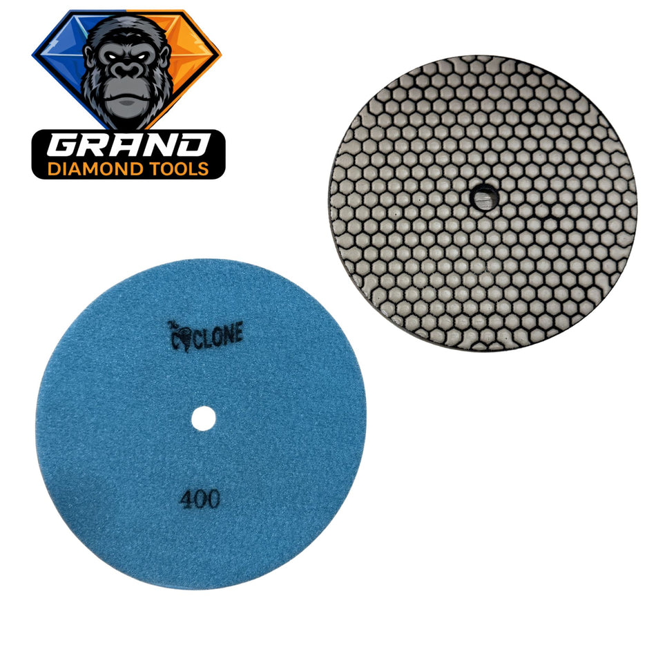 7" Velcro ceramic flat pad 400 Grit
