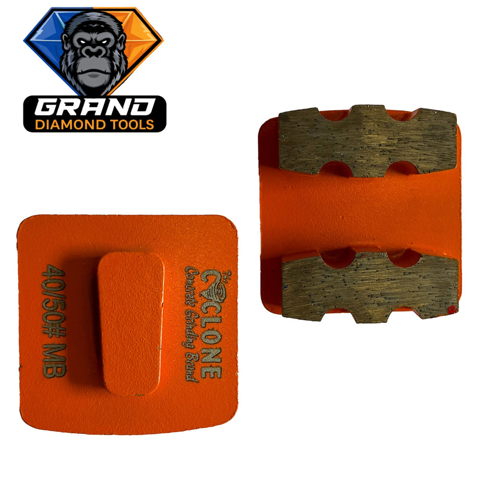 REDI-LOCK Style Double Bar Grinding Segment (ORANGE)