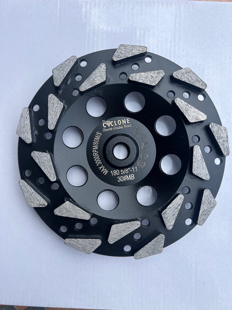 7” Turbo Diamond Cup Wheel | 5/8-11 Threaded (Black)