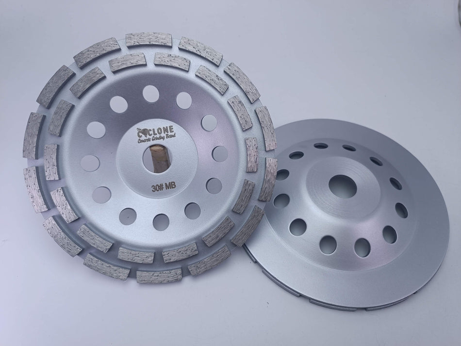 7” Double Row Diamond Cup Wheel Economy | 7/8 Inch Arbor