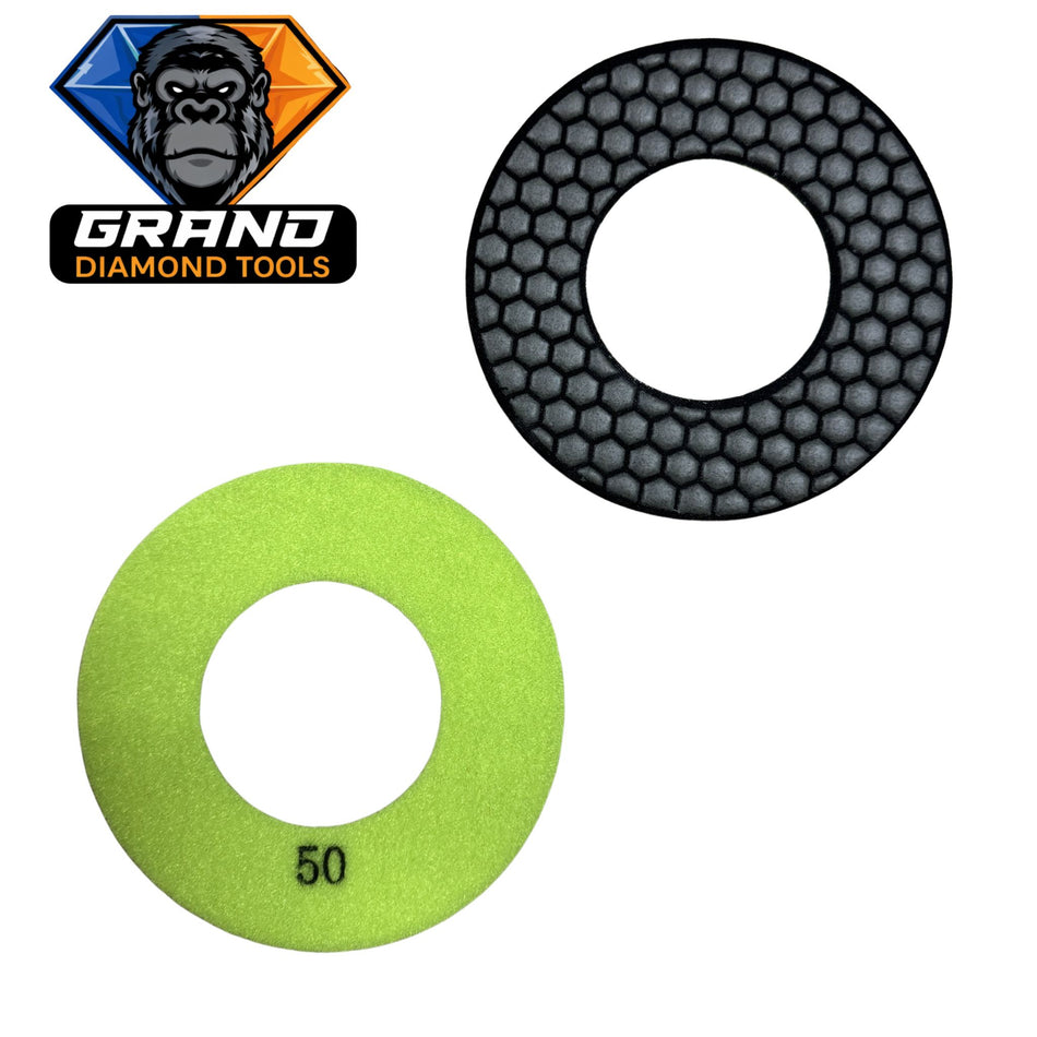 6” 50 GRIT-VELCRO  POLISHING RING