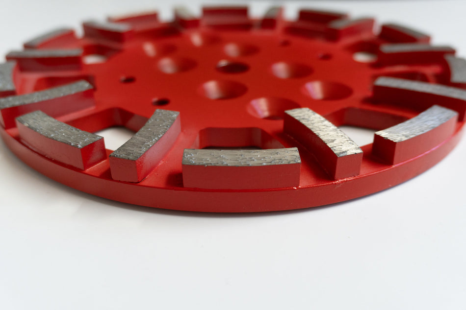 red 10 inch grinding disk