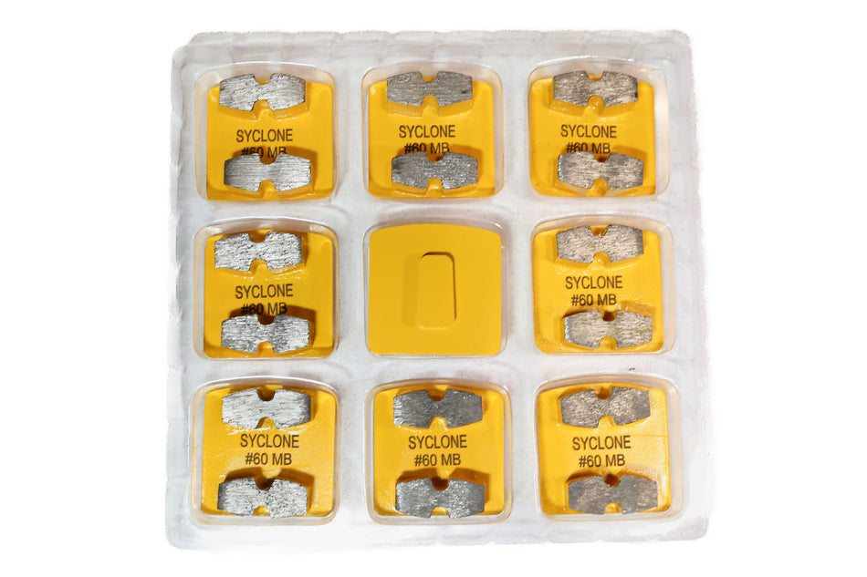 REDI-LOCK Style Double Bar Grinding Segment (Yellow)