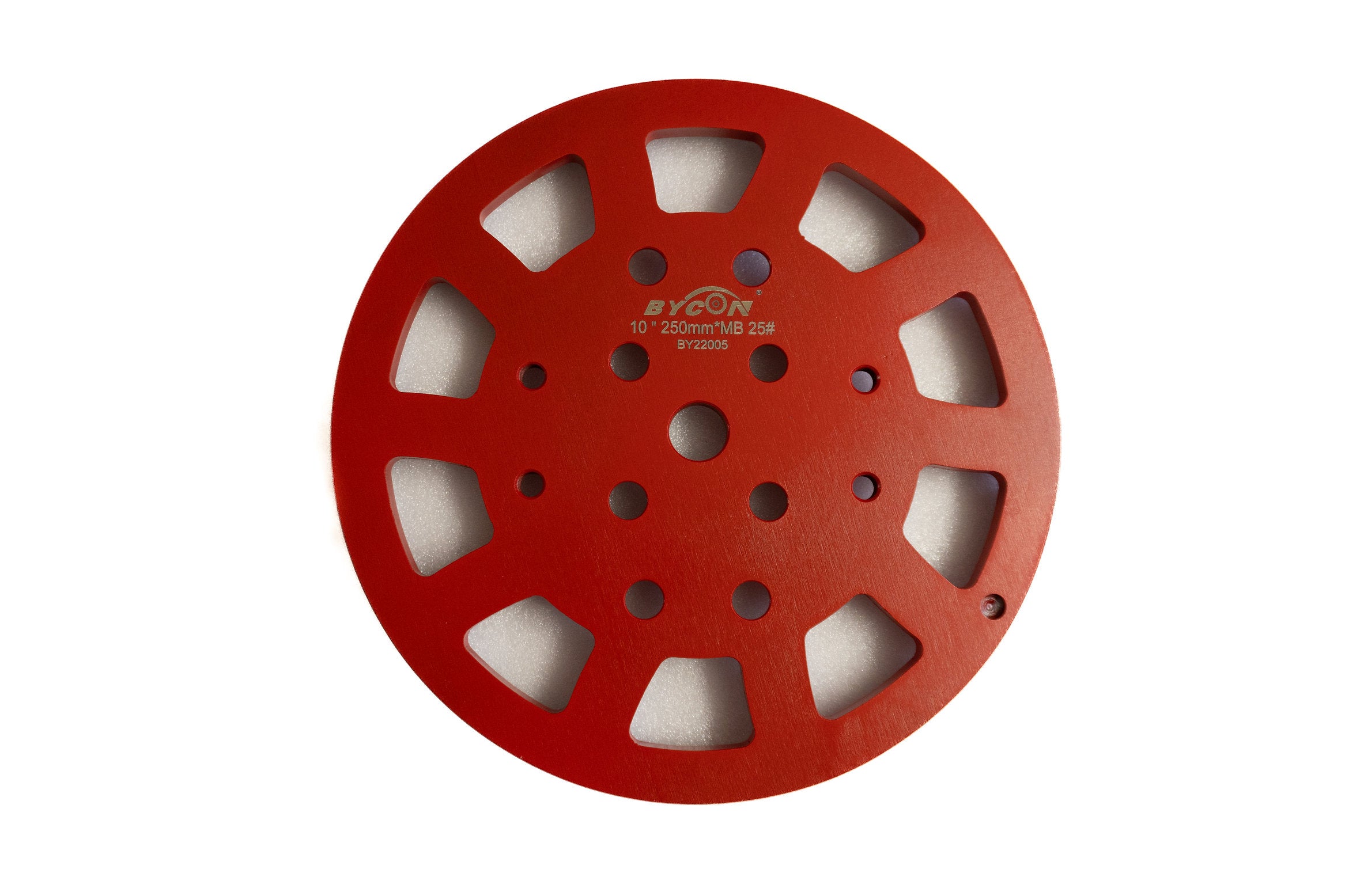 back of 10 inch grinding disk