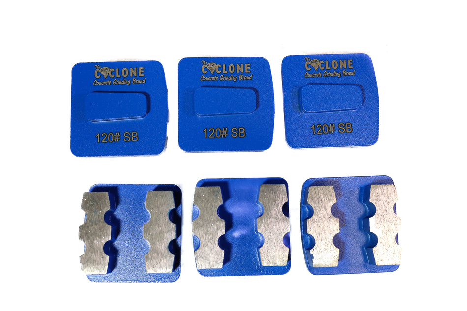 REDI-LOCK Style Double Bar Grinding Segment (Blue)