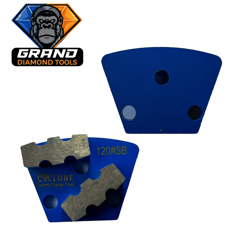 ASL Style Double Bar Grinding Segment (Blue)