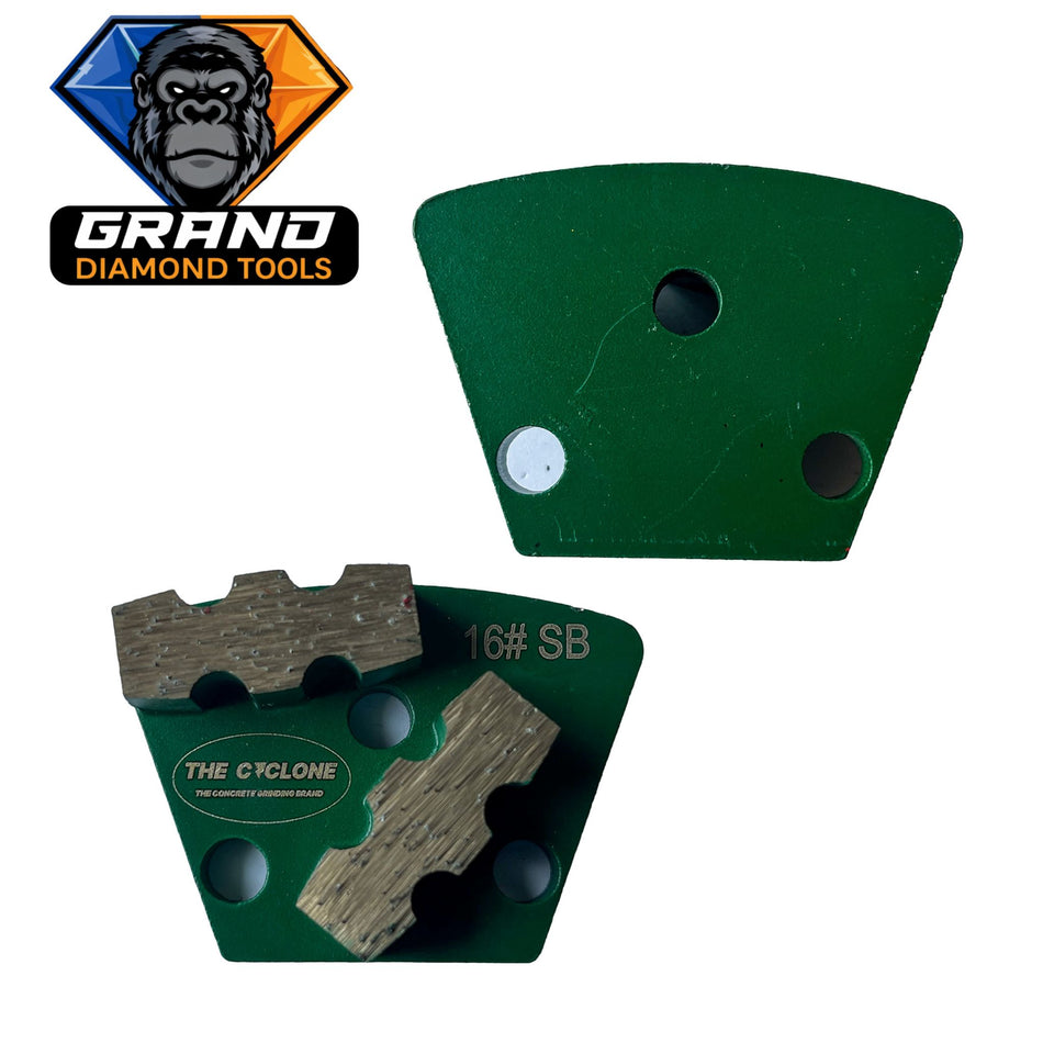 ASL Style Double Bar Grinding Segment (Green)