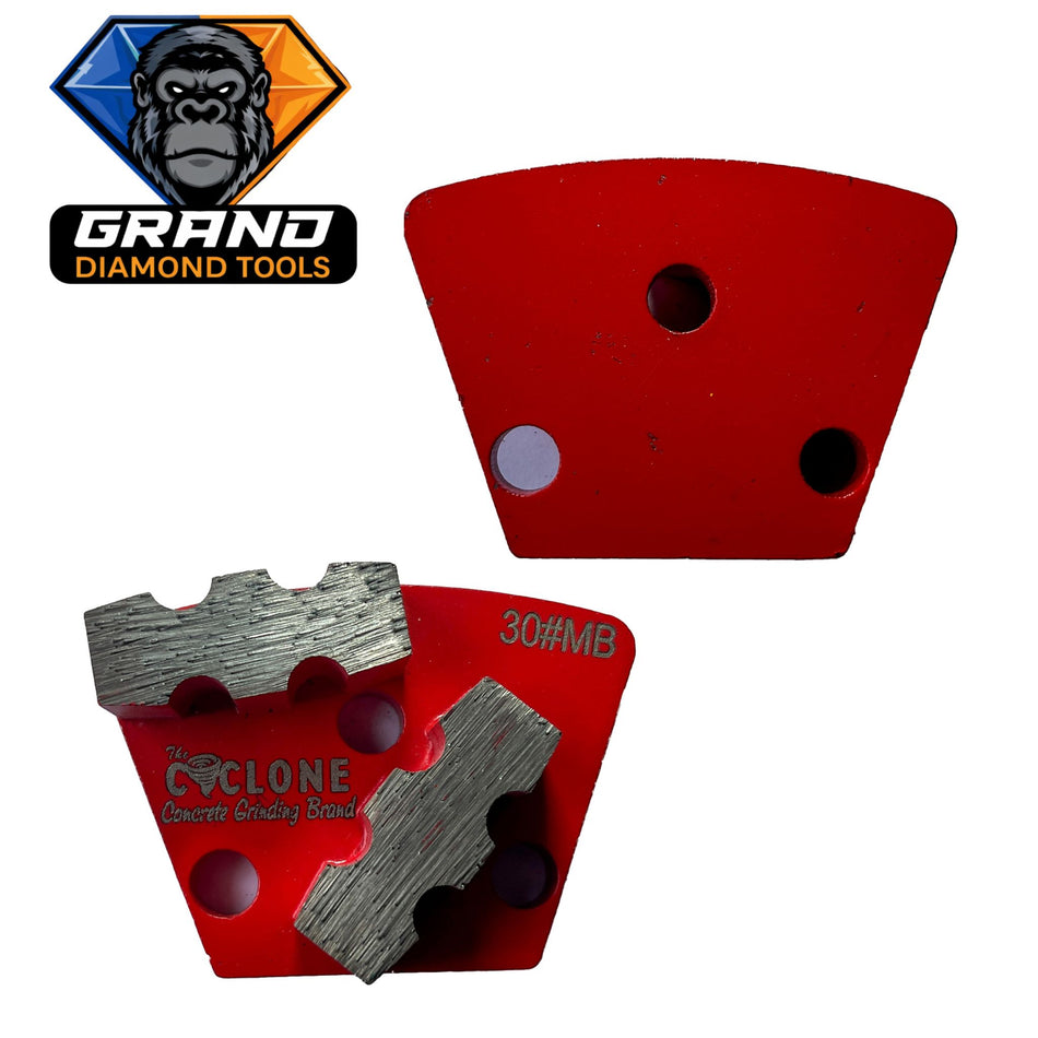 ASL Style Double Bar Grinding Segment (Red)