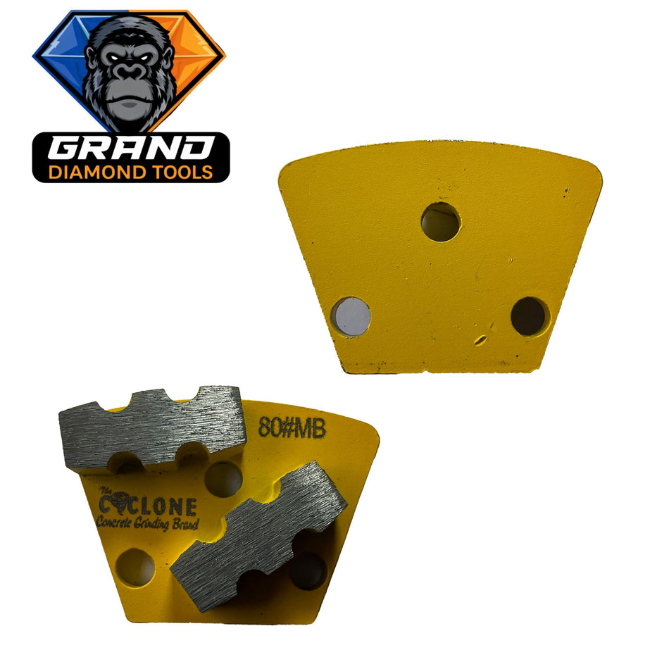 ASL Style Double Bar Grinding Segment (Yellow)