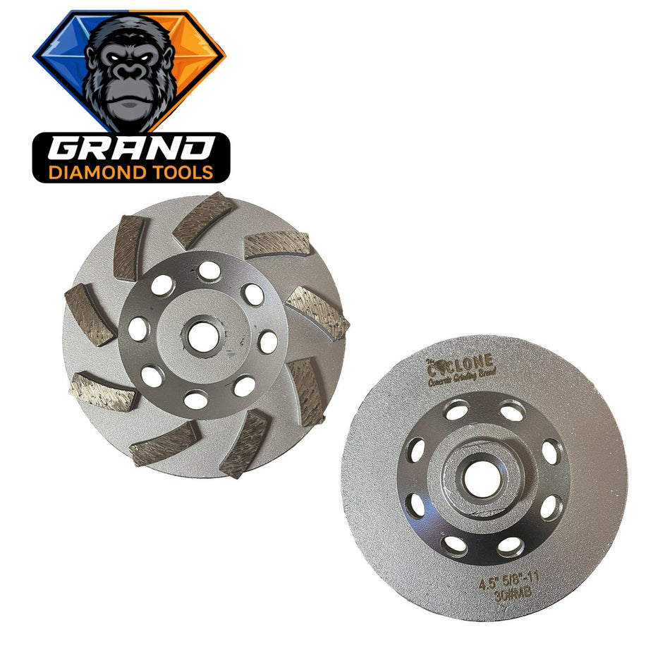 4.5” Turbo Diamond Cup Wheel Economy | 5/8-11 Threaded