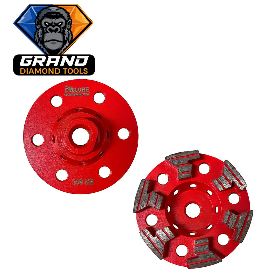 4” T Style Diamond Cup Wheel | 5/8-11 Threaded
