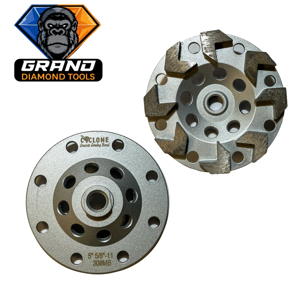 5” Arrow Style Diamond Cup Wheel | 5/8-11 Threaded