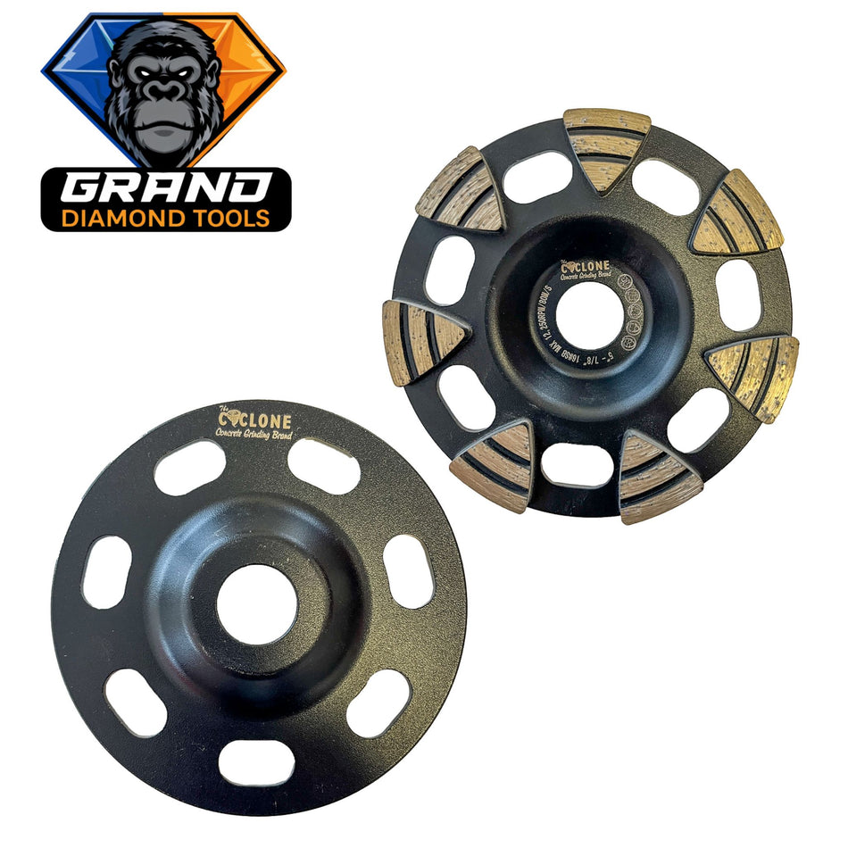 5” Diamond Cup Wheel | 7/8 Inch Arbor (Black)