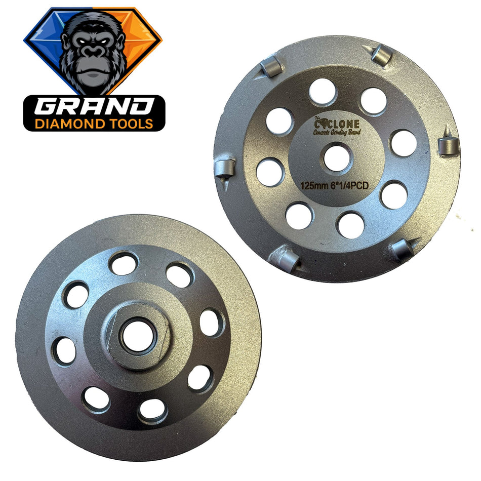 5” PCD Cup Wheel | 5/8-11 Threaded