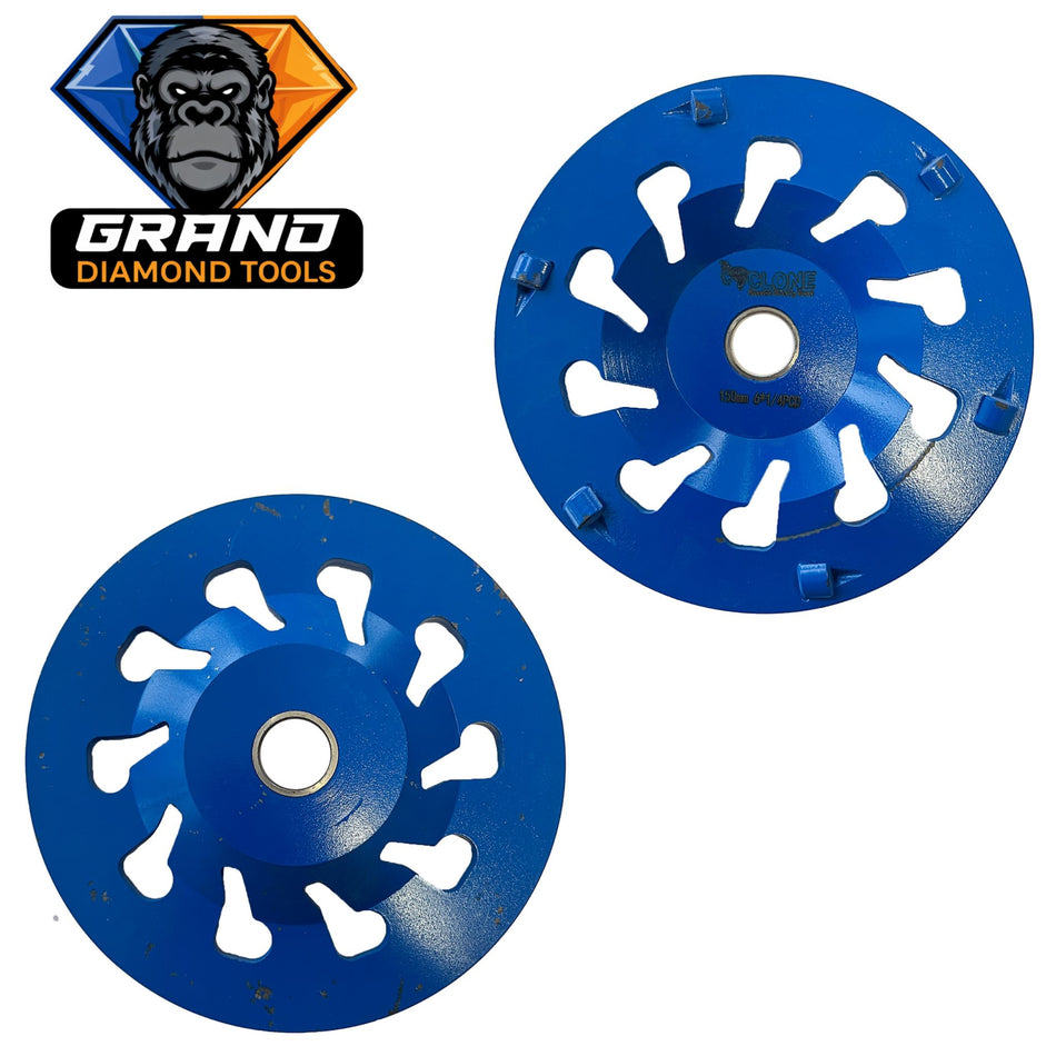 6” Hilti Style PCD Diamond Cup Wheel Economy | 3/4 Inch Arbor