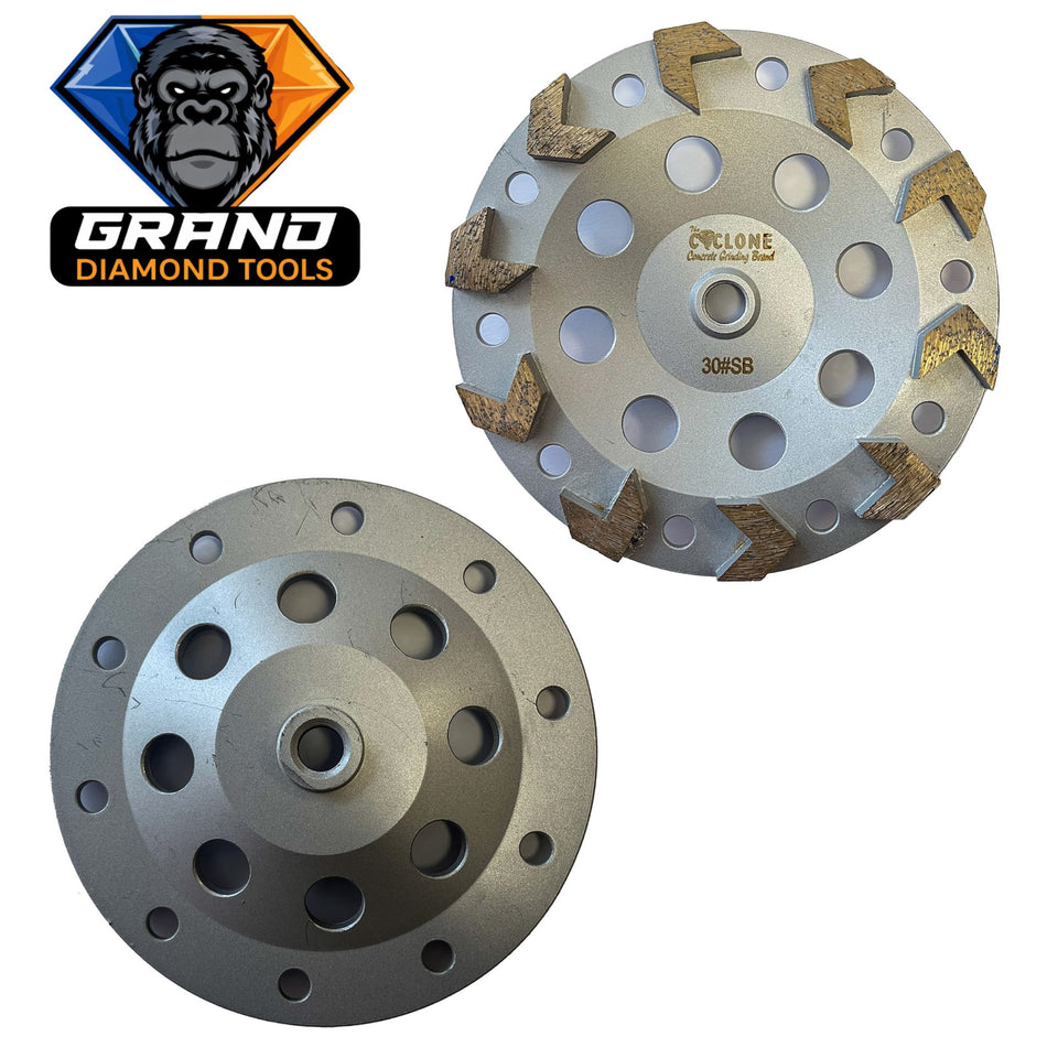 7” Arrow Style Diamond Cup Wheel | 5/8-11 Threaded