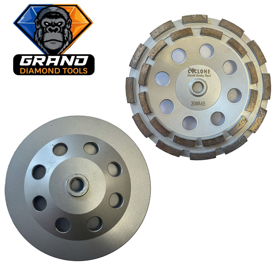 7” Double Row Diamond Cup Wheel | 5/8-11 Threaded