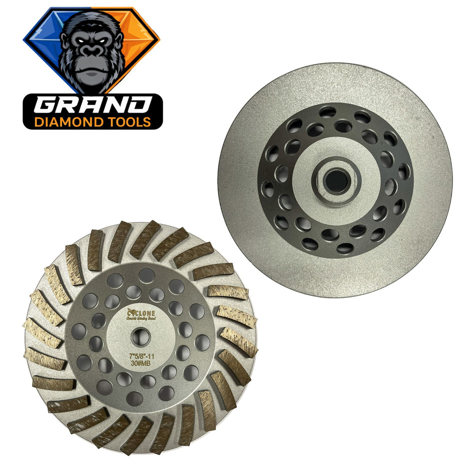 7” Turbo Diamond Cup Wheel Economy | 5/8-11 Threaded