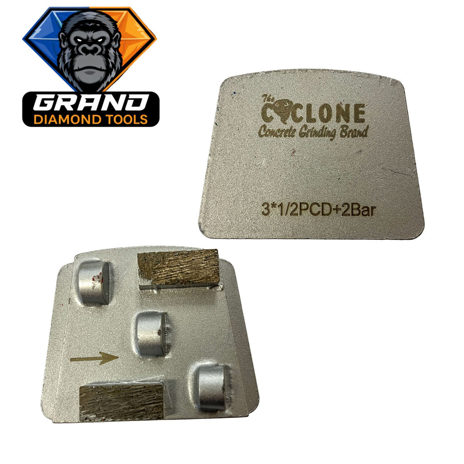 PHX Style PCD Double Bar Grinding Segment (Right)