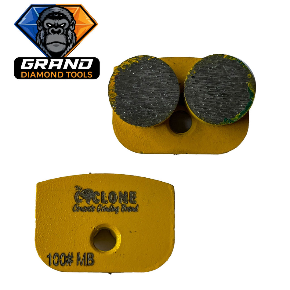 RHINO Style Double Round Grinding Segment (Yellow)