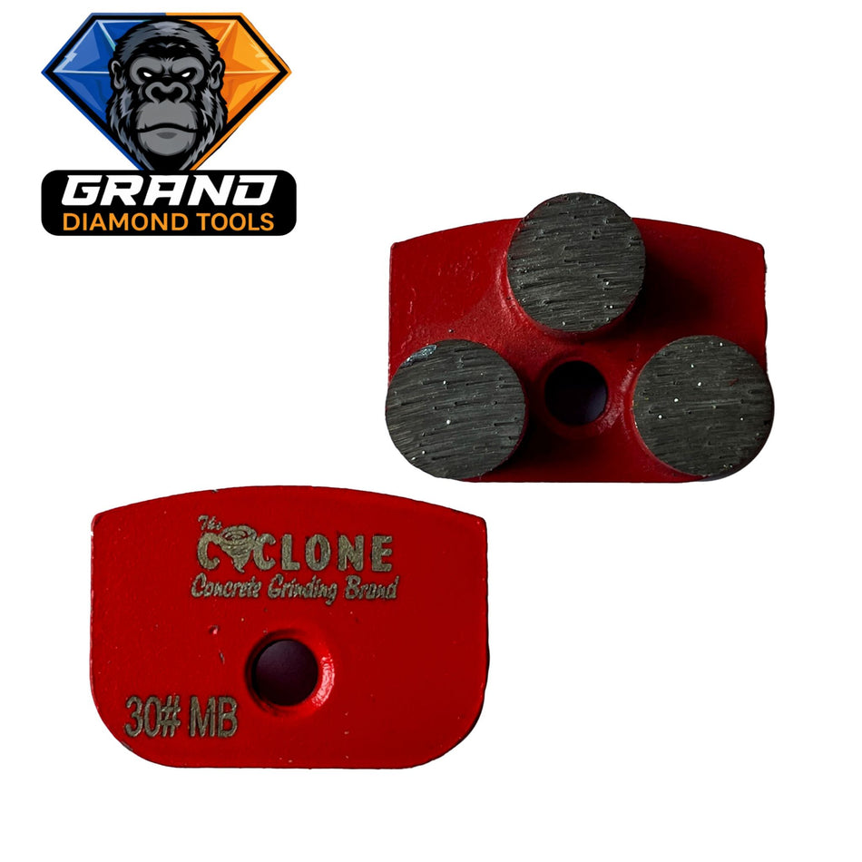 RHINO Style Triple Dot Grinding Segment (Red)