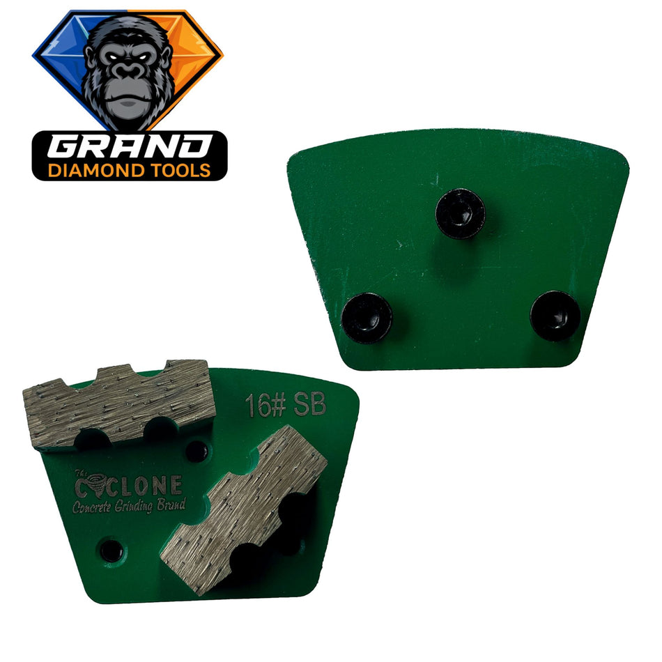 SASE Style Double Bar Grinding Segment (Green16)