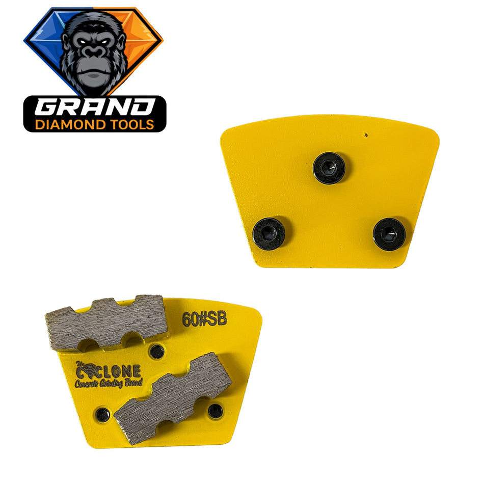 SASE Style Double Bar Grinding Segment (Yellow60)