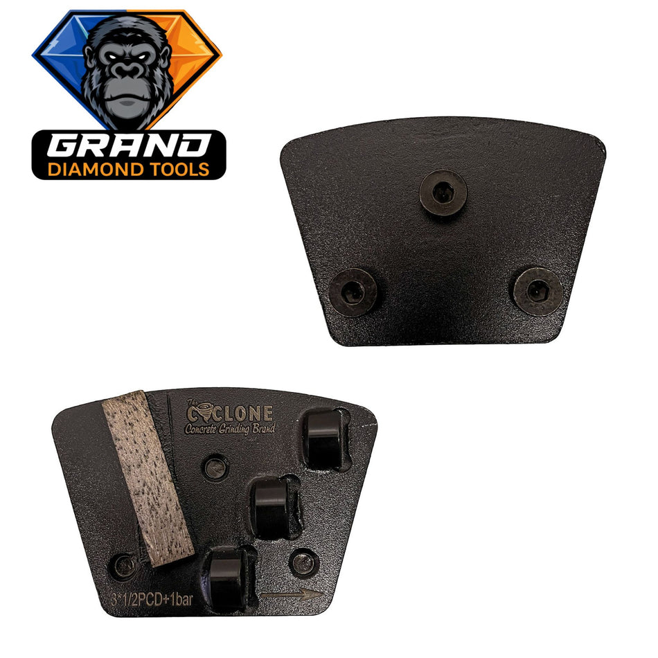 SASE Style PCD with Single Bar Grinding Segment (Right)