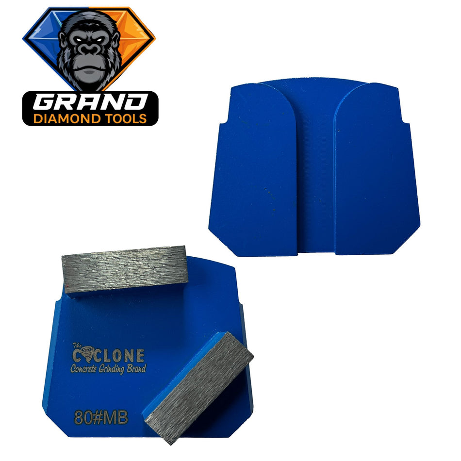 DIALOC Style Double Bar Grinding Segment (Blue)