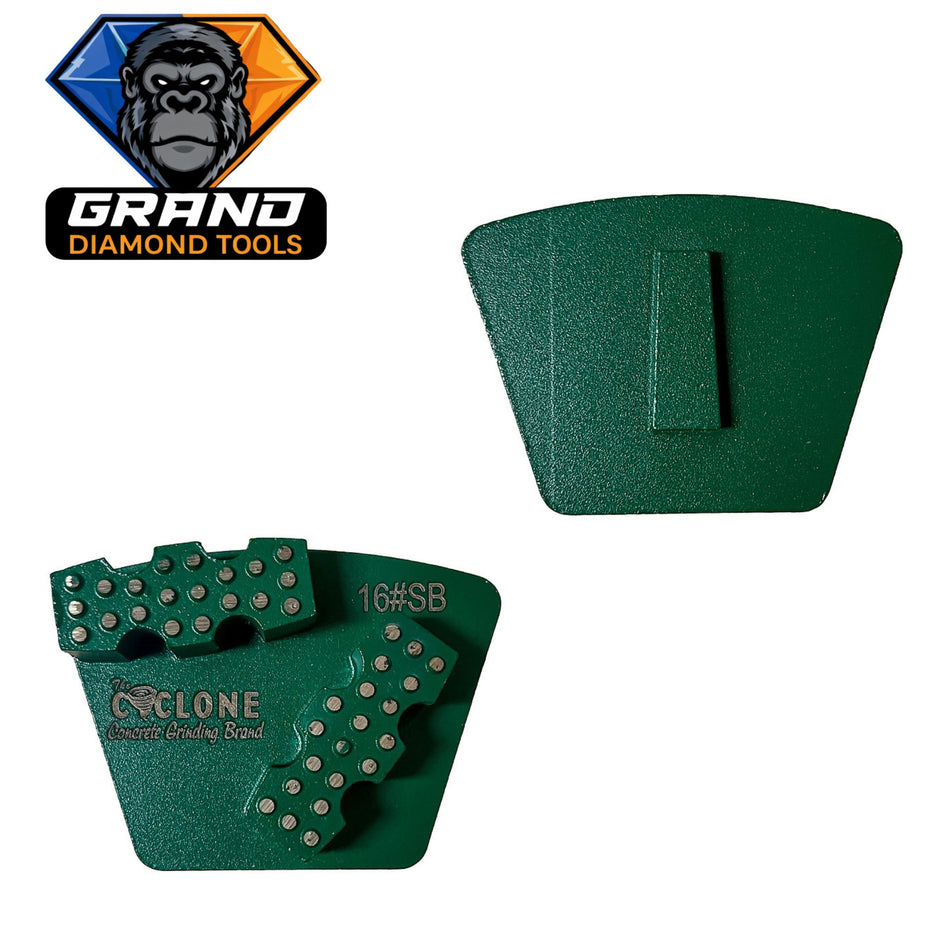 Scanmaskin Style Double Bar Grinding Segment (16#)