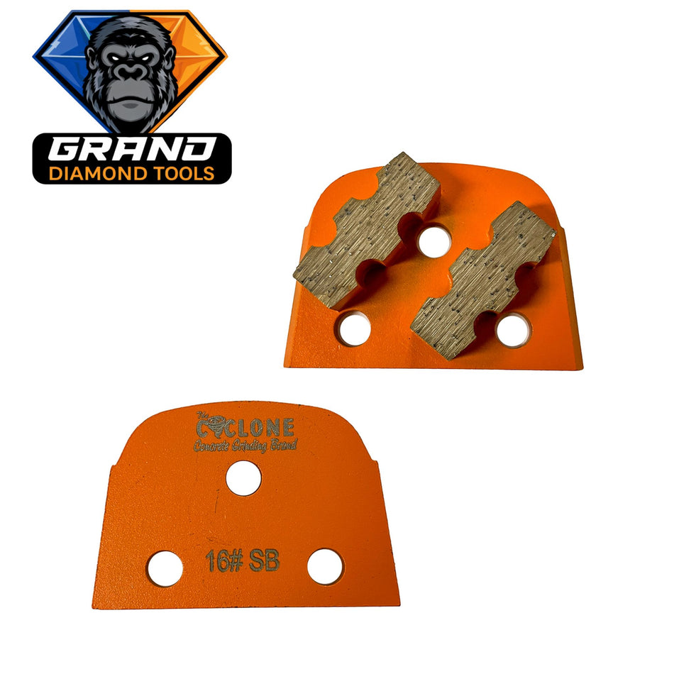 EDCO/Lavina Style Double Bar Grinding Segment (Orange)